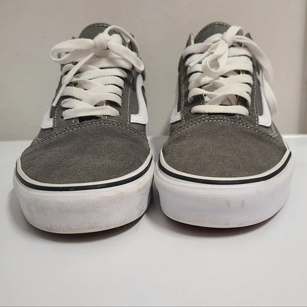 VAN'S Old Skool Low Top Sneakers in Pewter Gray Unisex Men's 9 Women's 10½ - Picture 7 of 10